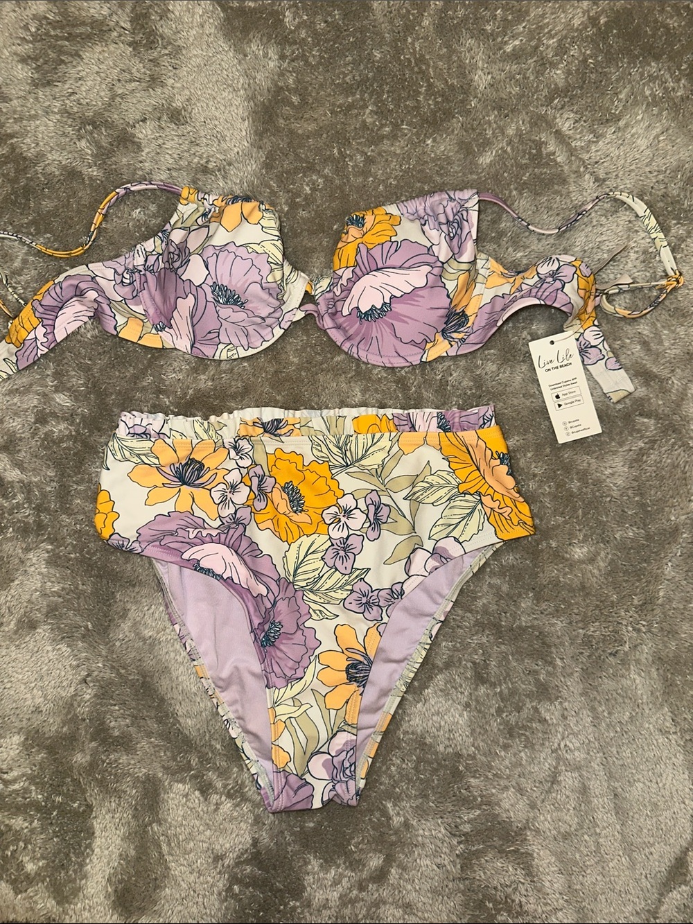 CUPSHE Floral Bikini